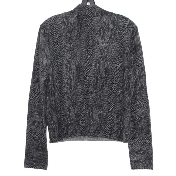 NWT Sweater Wool Angora Cashmere Old Money Quiet Luxury Snake Minimalist Large - Picture 2 of 4